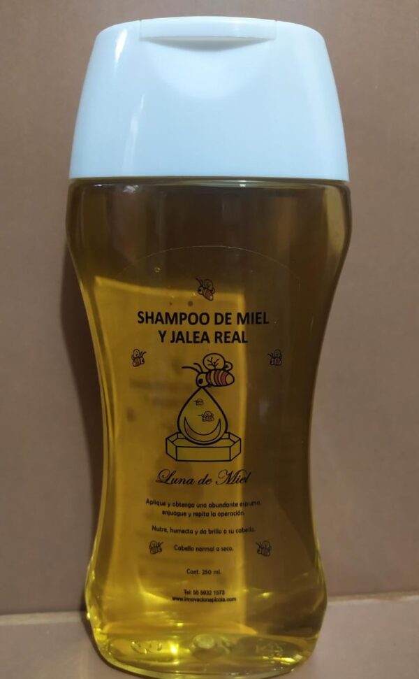 Shampoo de jalea real y miel  250 ml.