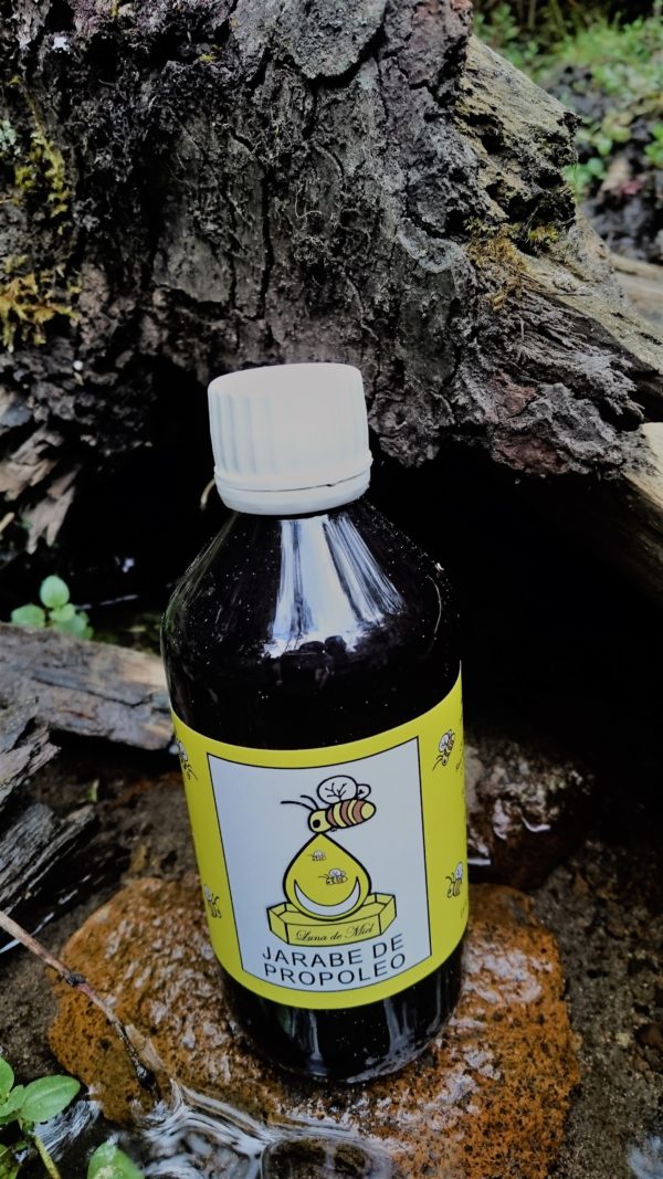 Jarabe de propóleo con miel y cuatecomate 250 ml.